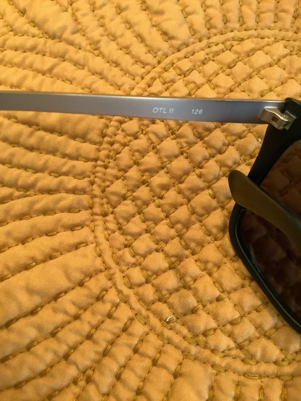 Quay Australia OTL II Black Gold Rectangular Sunglasses + Case